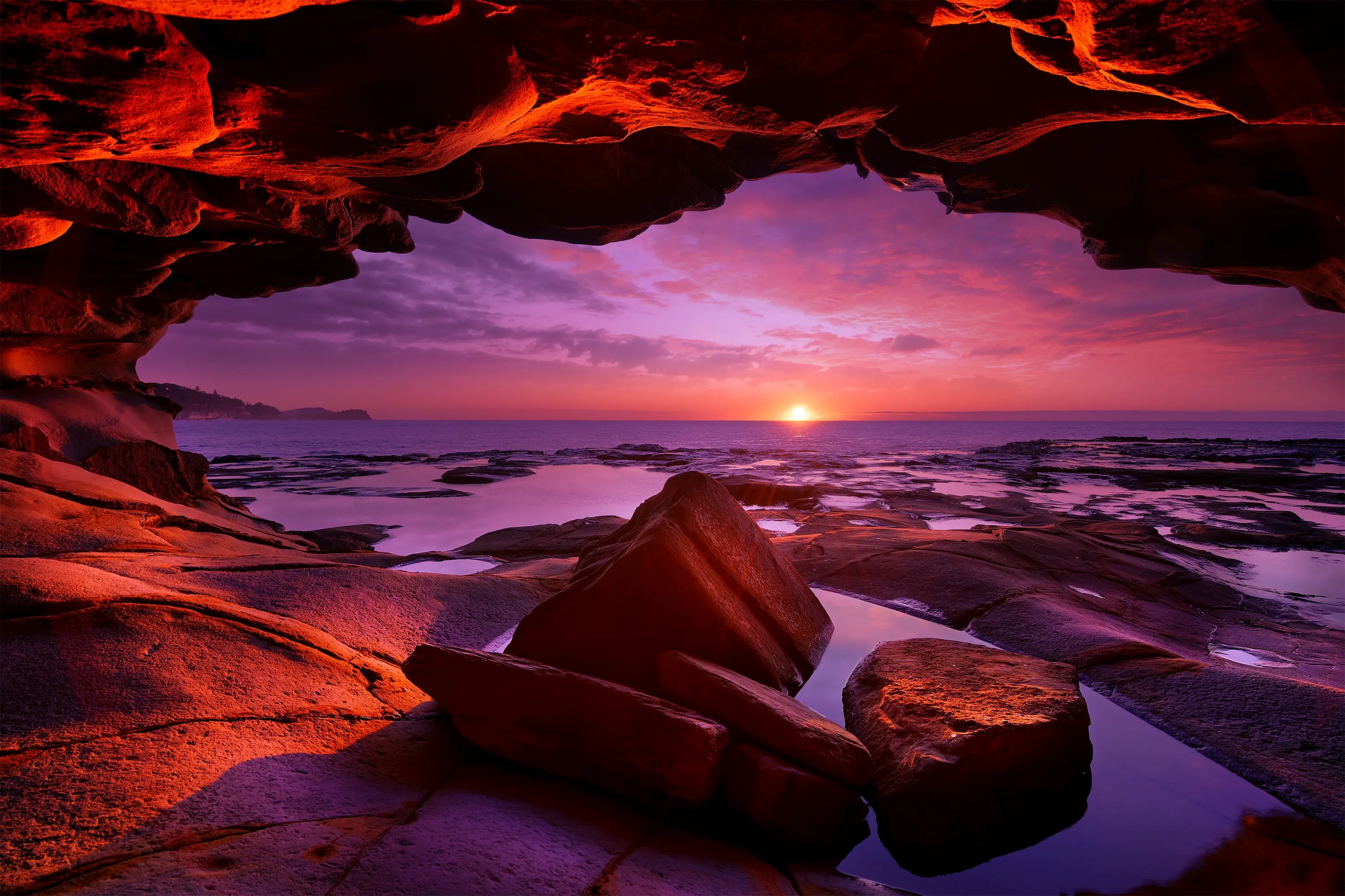 Fire Rock Wall Art