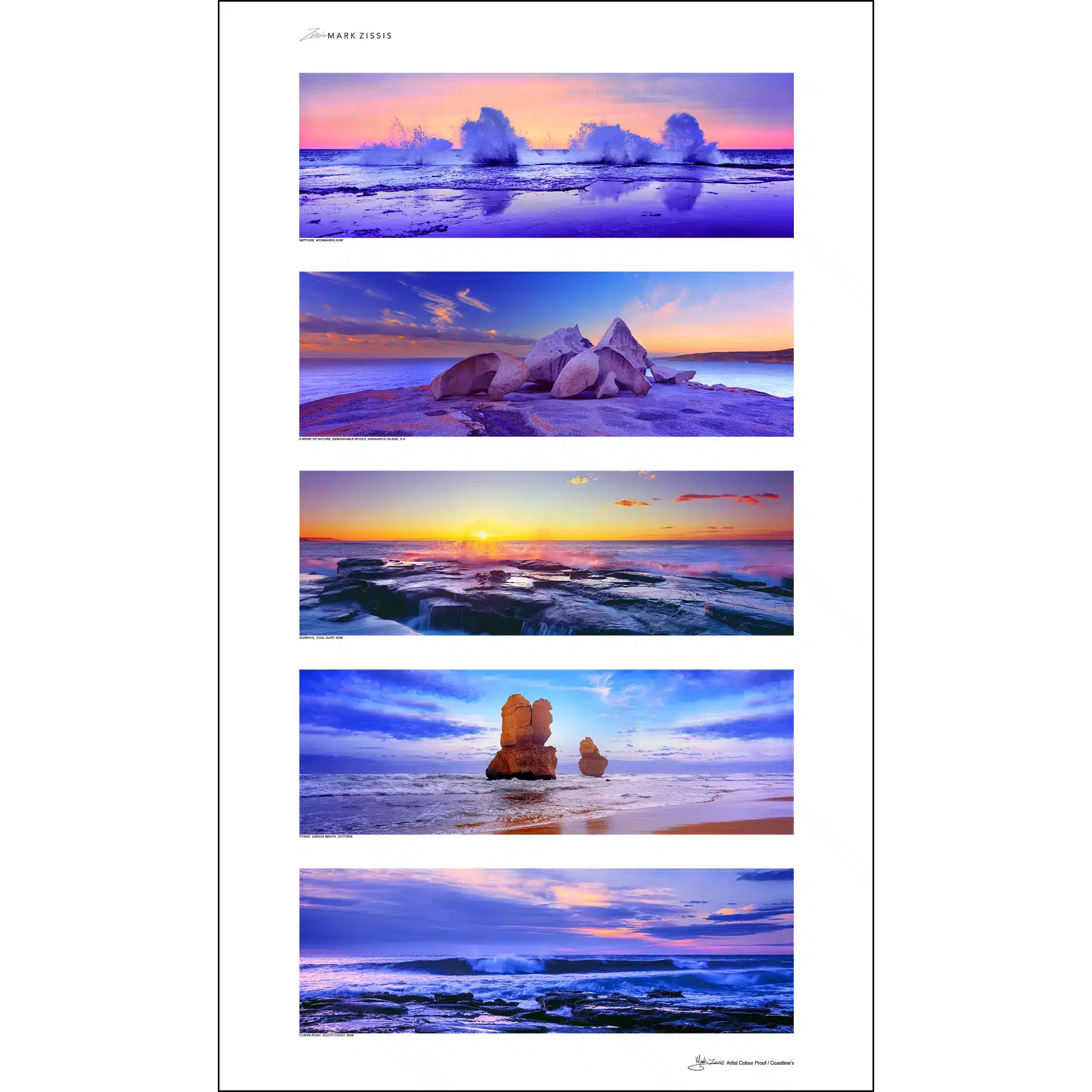 Artist Colour Proof Coastlines Wall Art