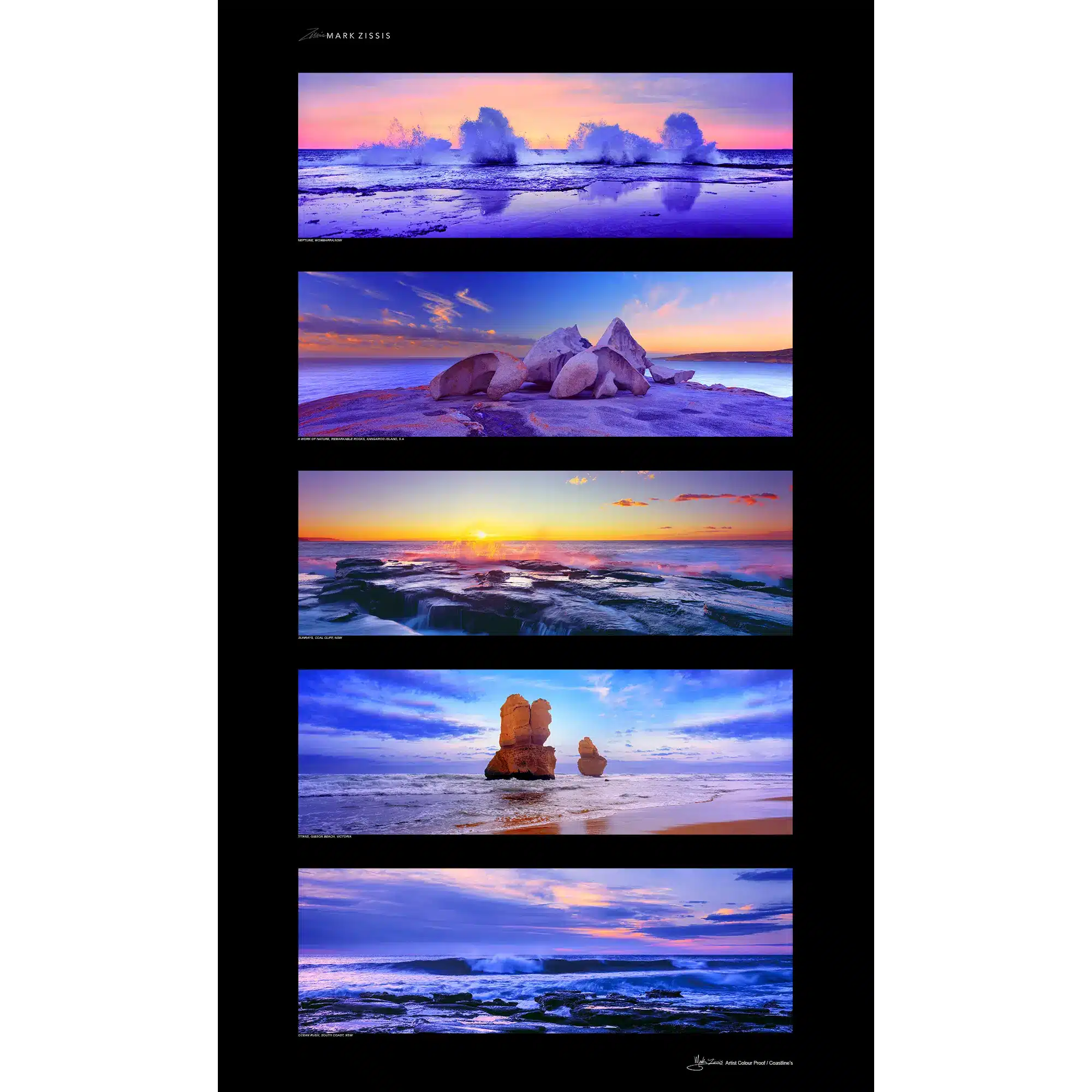 Artist Colour Proof Coastlines Wall Art