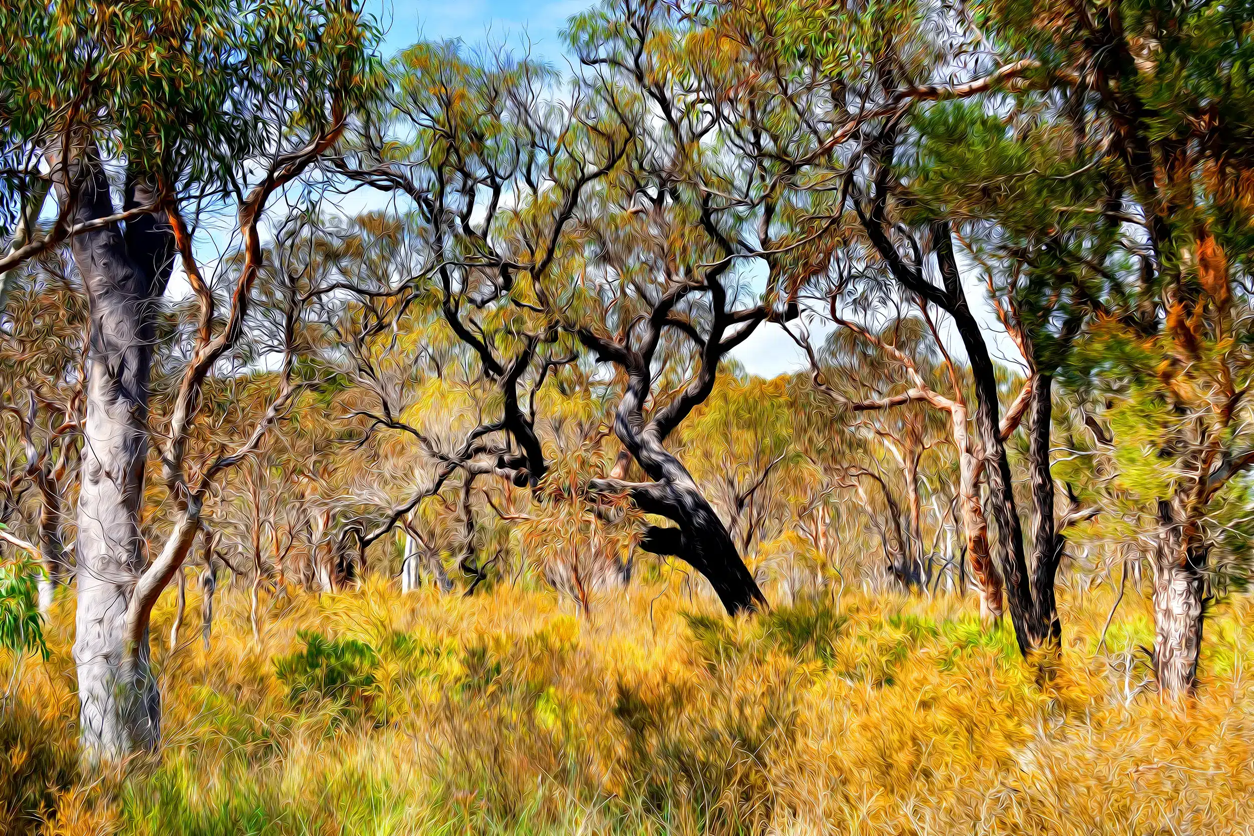 Wild Bush - Oil Brush Wall Art